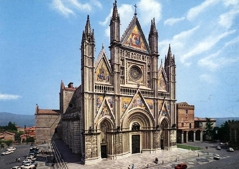 MAITANI, Lorenzo Facade of the Cathedral dh oil painting picture